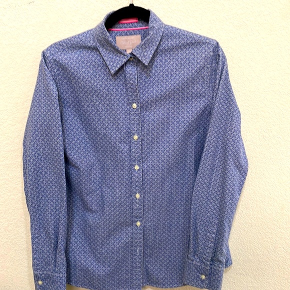 Banana Republic Oxford Denim Top - Picture 1 of 3